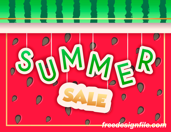 summer sale poster creative 