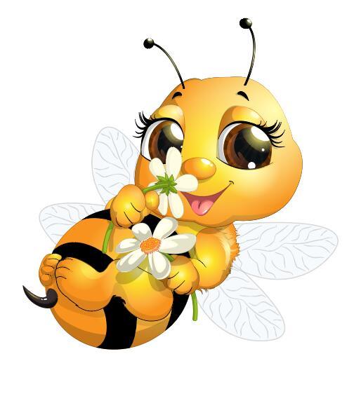 cute cartoon Bébé abeilles 