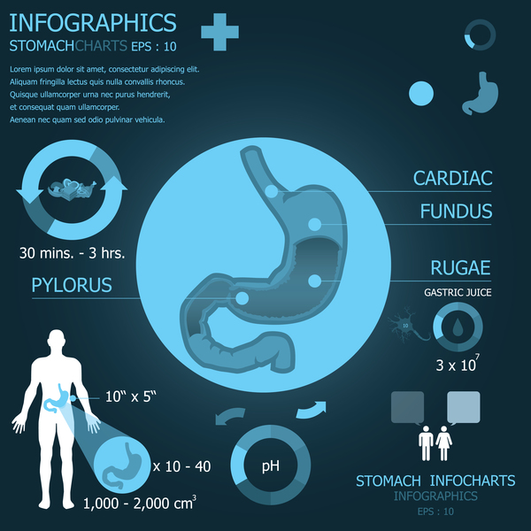 medical infgraphic dark color 