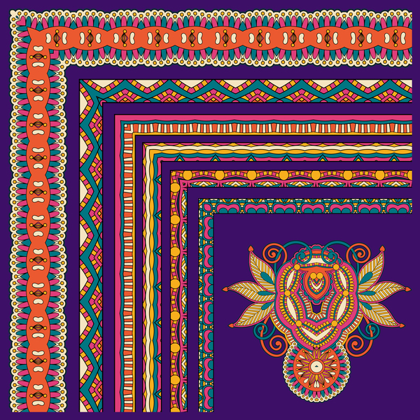 Etnico di confine decorative Angolo 
