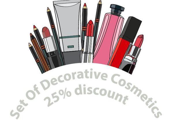 poster discount decoration cosmétiques 