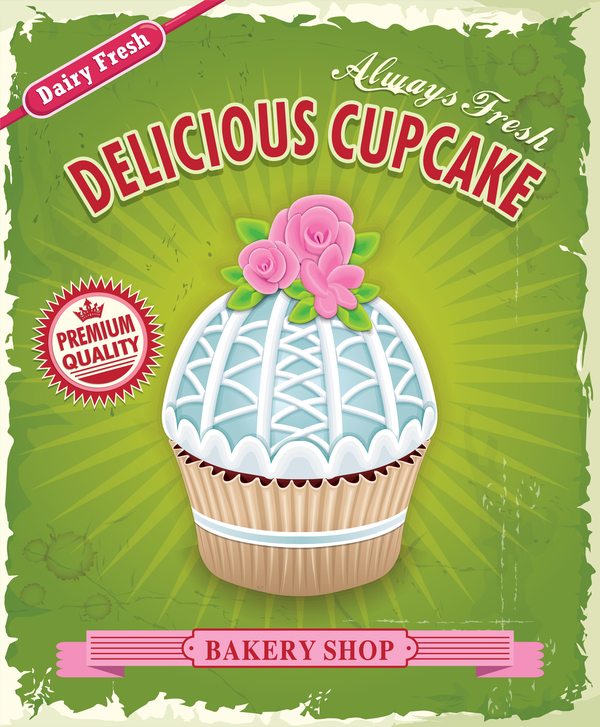 poster delicious cupcake  
