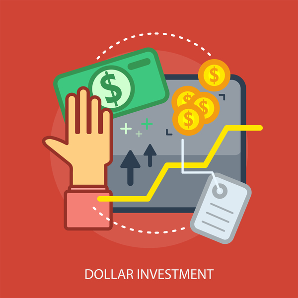 investimenti Dollaro concettuale 