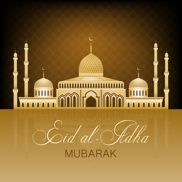 ramadan Mubarak golden Eid 