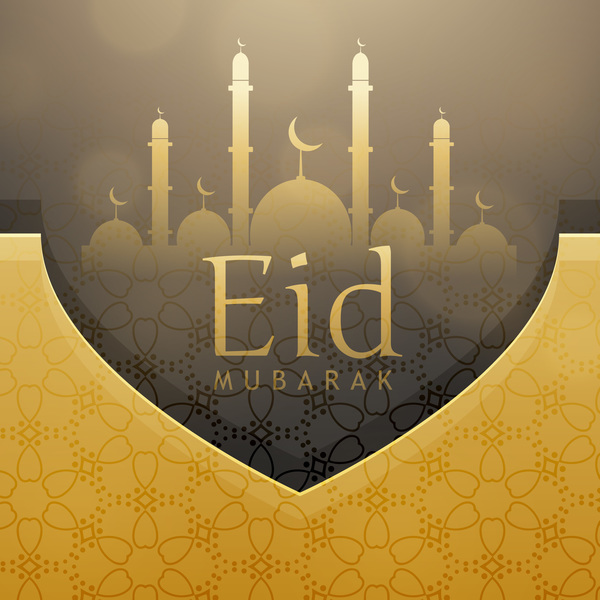 ramadan Mubarak golden Eid 