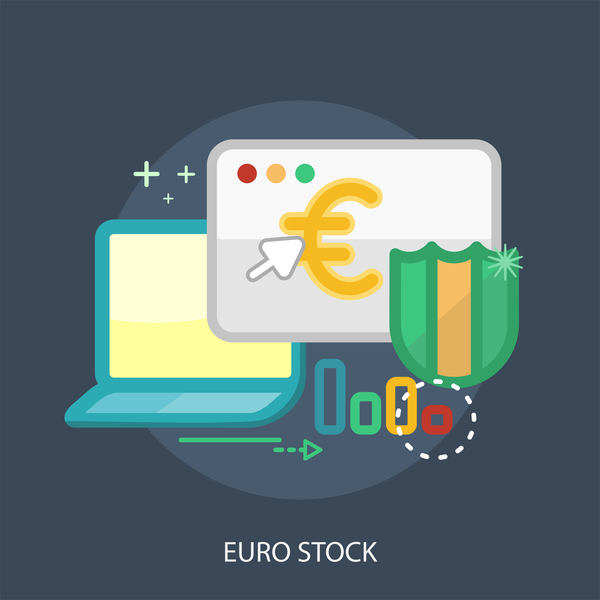 Konzeptionelle euro Börse 