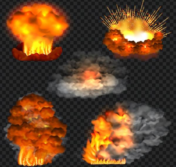 fuoco esplosione effetto 