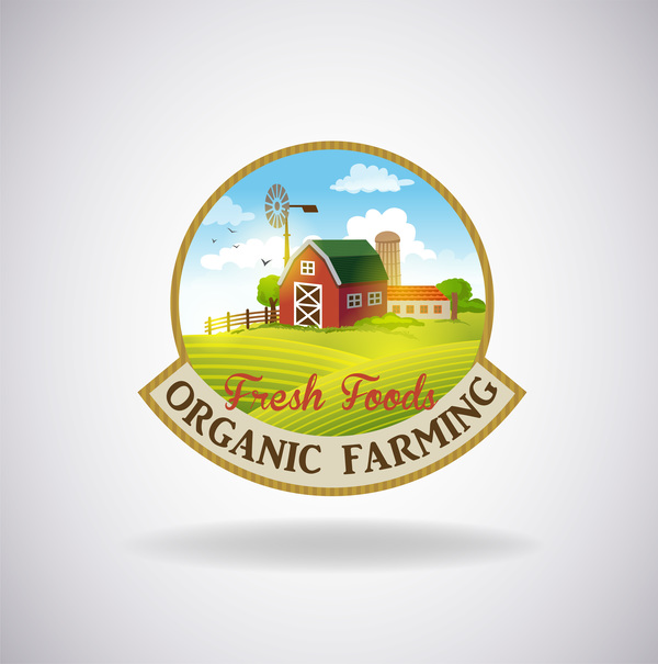 organische natürliche label Frische Bauernhof 
