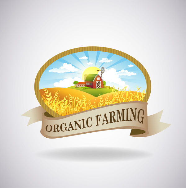 organico naturale fresche fattoria etichetta 