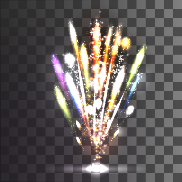 Glanz Feuerwerk Effekt 