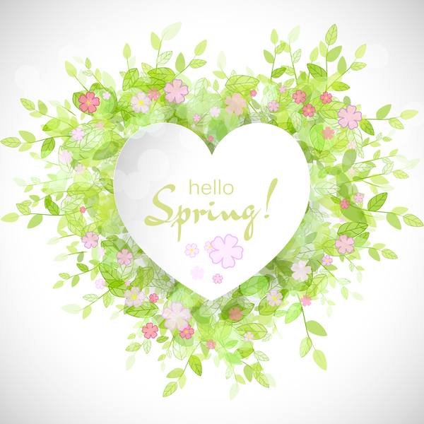 primavera Fresco forma cuore 