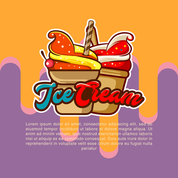 poster ice fruity cream 