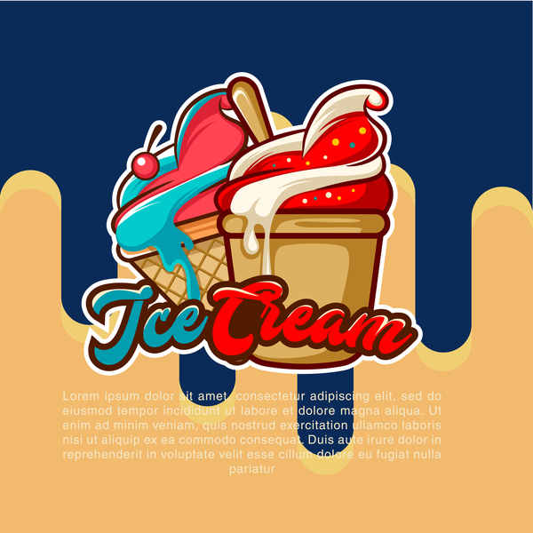 poster ice fruity cream 