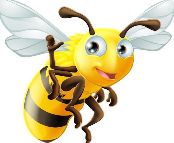 drôle dessin animé abeille 