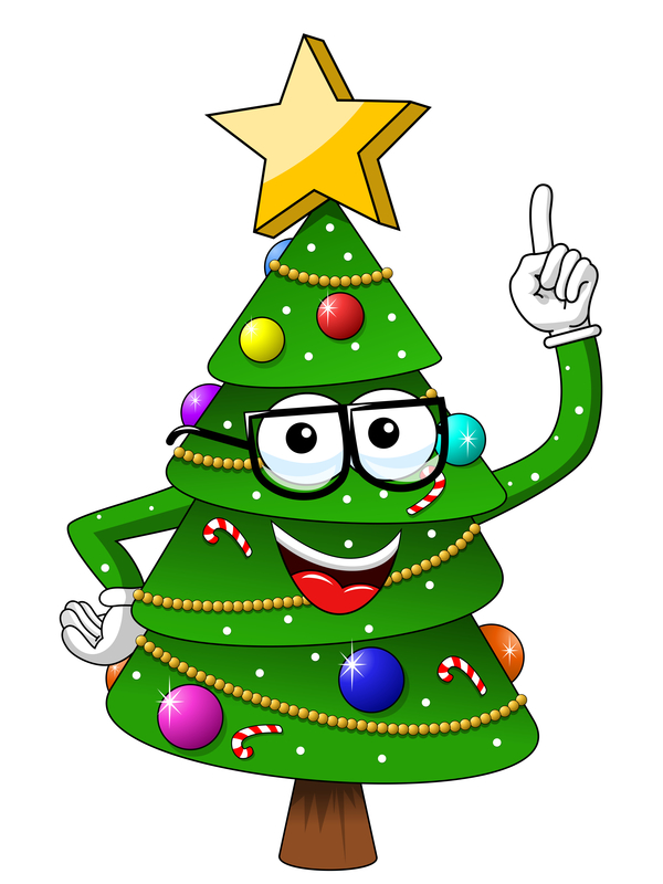 Weihnachten lustig cartoon Baum 