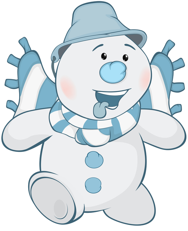 le bonhomme de neige drôle dessin animé 