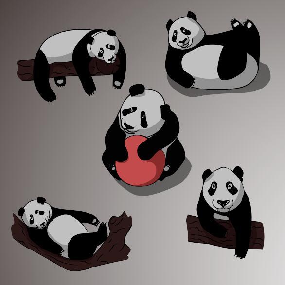 panda divertente 