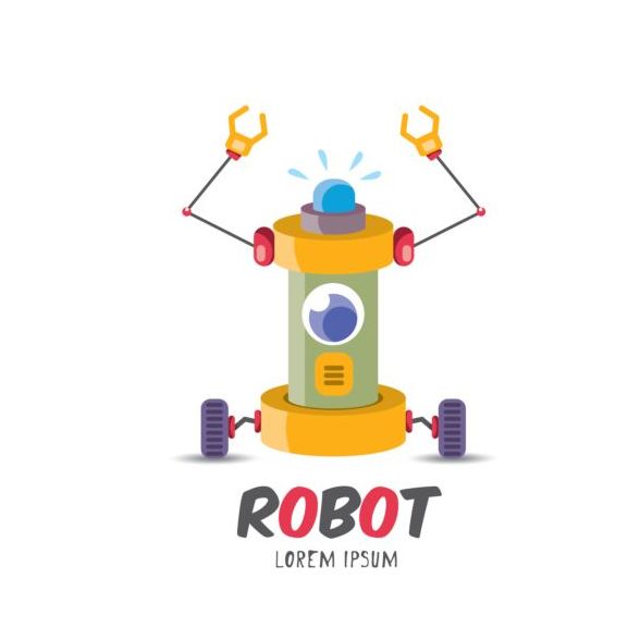 robot Funny dessin animé 