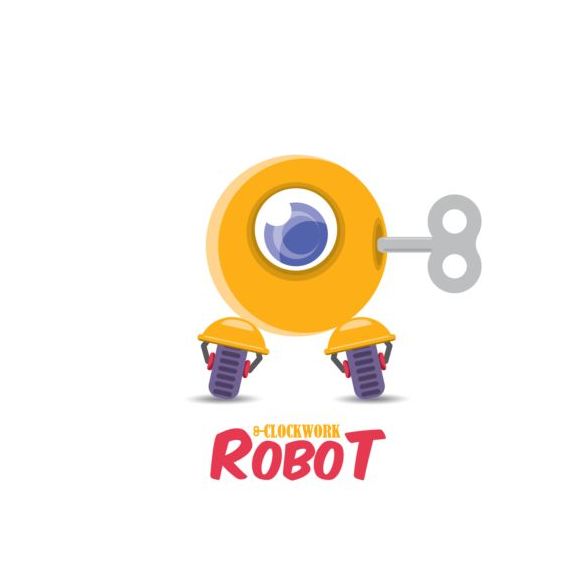robot Funny dessin animé 