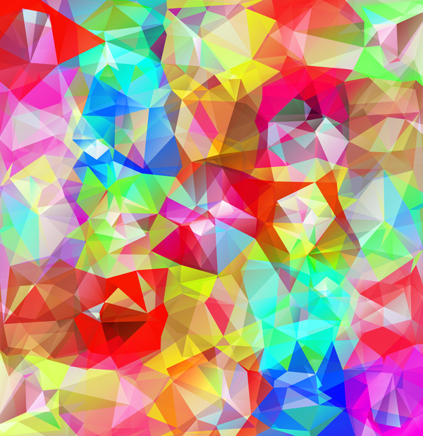 polygone géométrique colore 