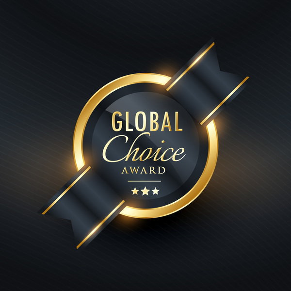Wahl global Auszeichnung Abzeichen 