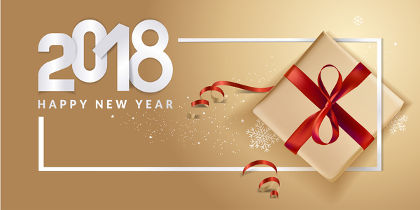 Neu Jahr golden Geschenk Boxs 2018 