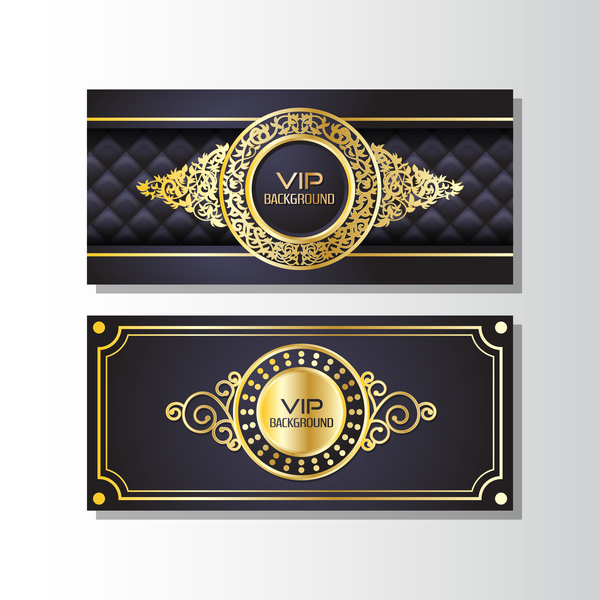 vip Luxus Karte golden 