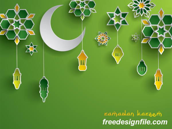 ramadan green glantern decor 