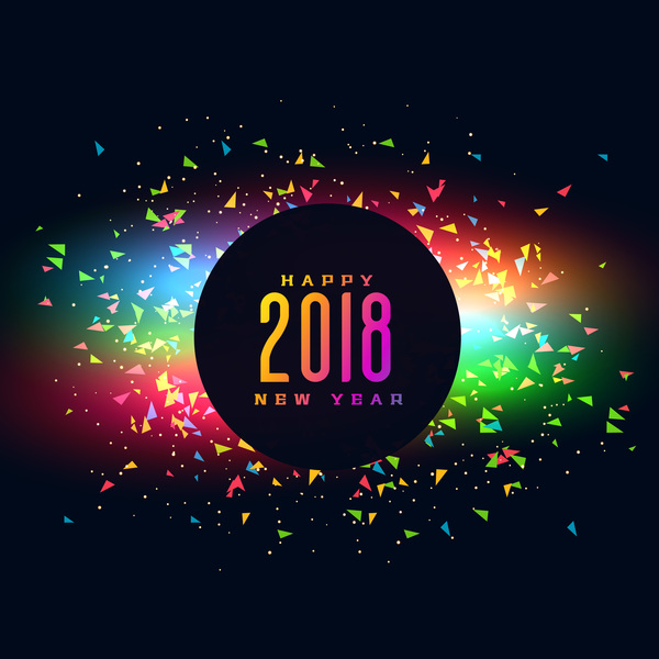 Neu Jahr glücklich 2018 