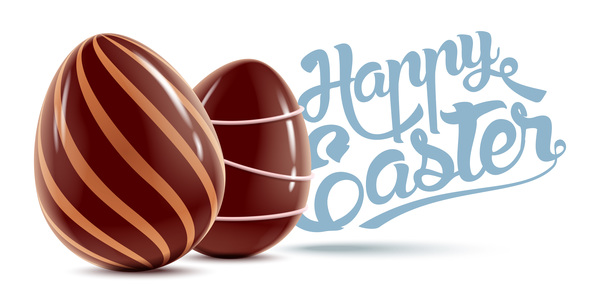 Uova Pasqua felice cioccolato 