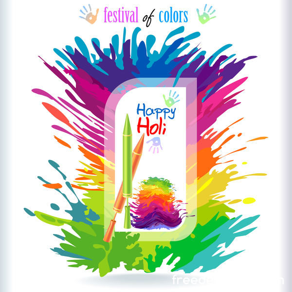 happy holi festival colore 