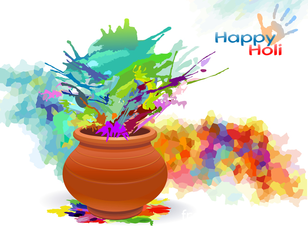 happy holi festival colore 