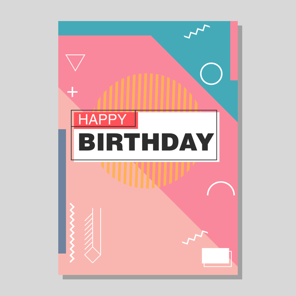 happy Geburtstag flyer cover Broschüre 