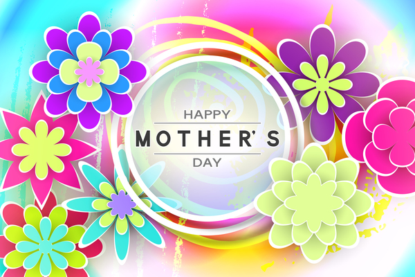 Muttertag Vektor Muttertag 2018 Muttertag glückliche Muttertag Blumenkarten Vektoren 