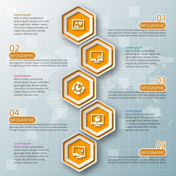 infographics honeycomb business 