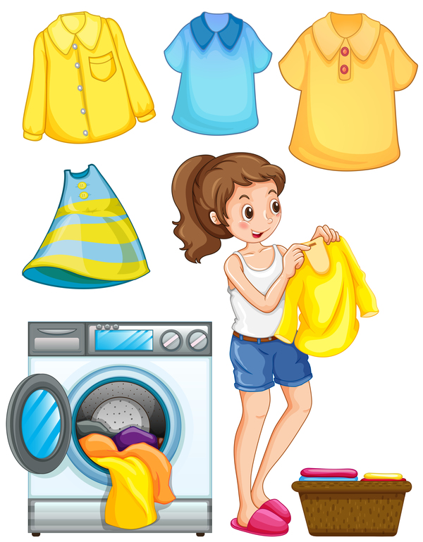 Lavare i vestiti casalinga 