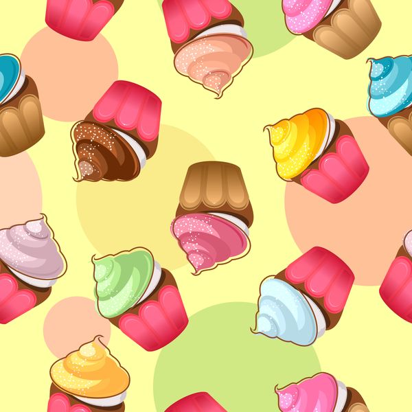 seamless pattern ice cream  