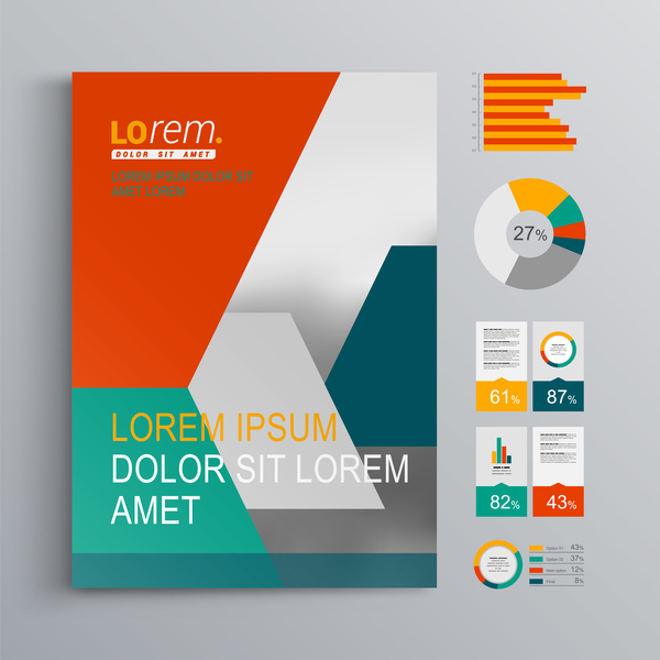 moderno infografica brochure 