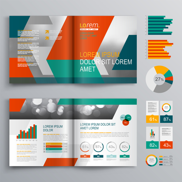 moderno infografica brochure 