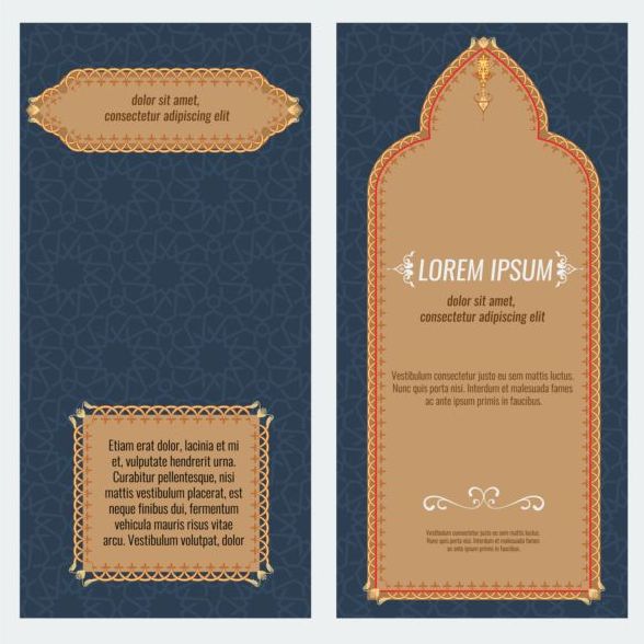 style islamic flyer cover brochure  