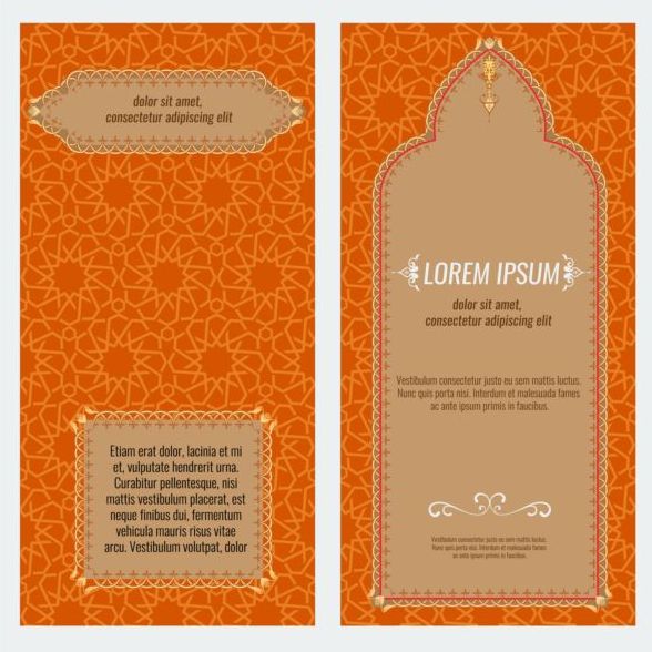 täcka Stil islamiska flyer broschyr 