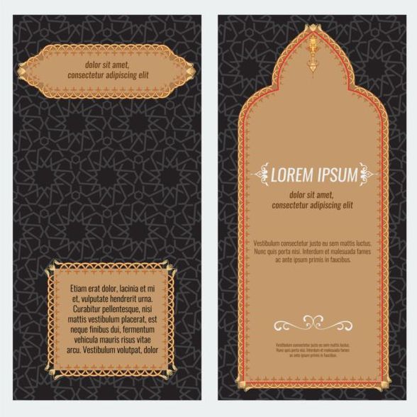 style islamique flyer couvrir brochure 