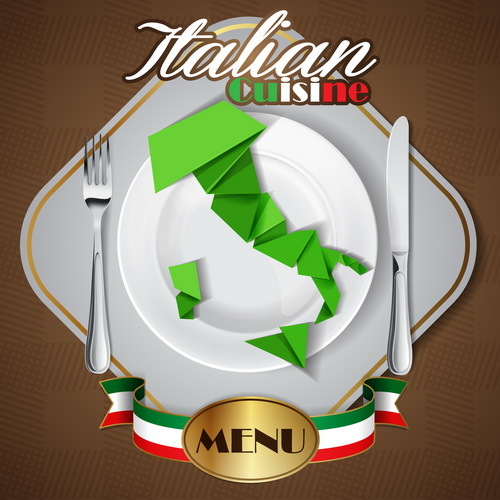 menu Küche Italienisch decken 