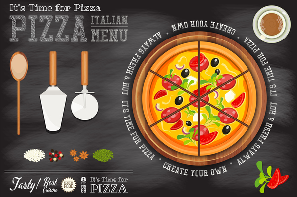 pizza menu Cucina italiana 