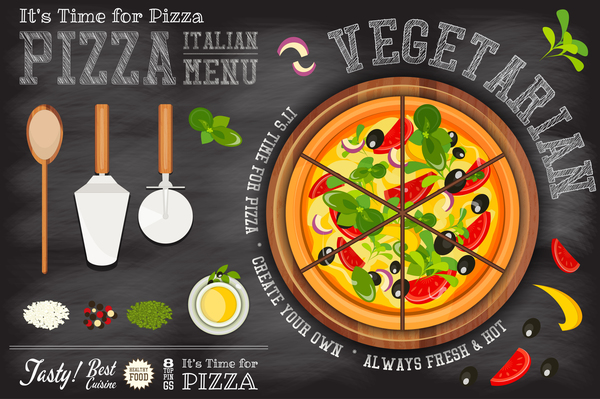 pizza menu Italienisch 
