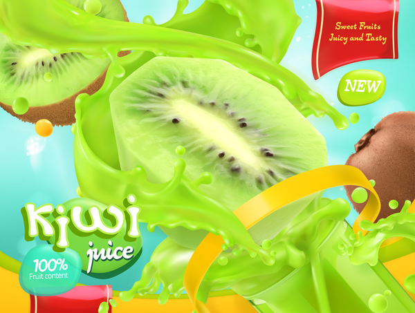 Succo di frutta poster kiwi 