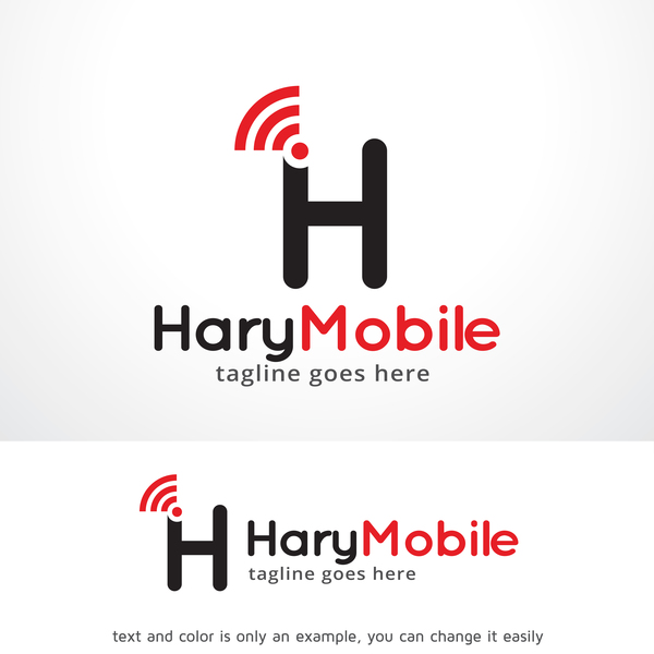 mobile logo letter 