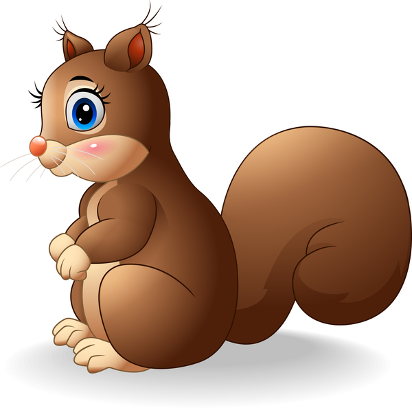 wenig Eichhörnchen cartoon 