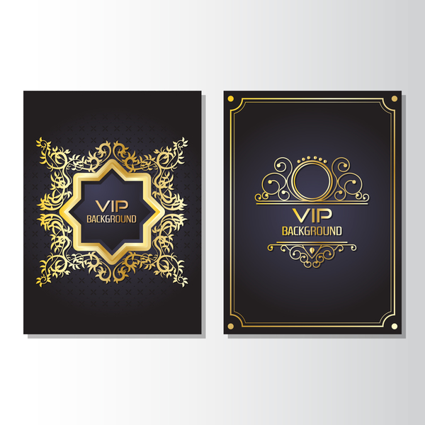 vip Luxus golden cover Broschüre 