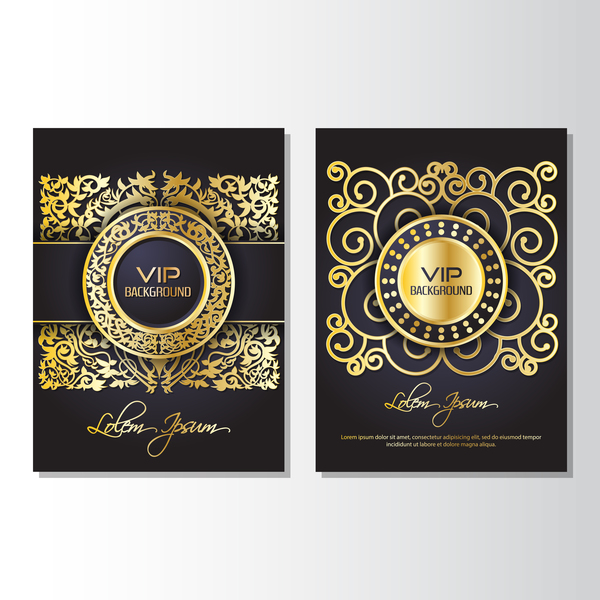 vip Luxus golden cover Broschüre 